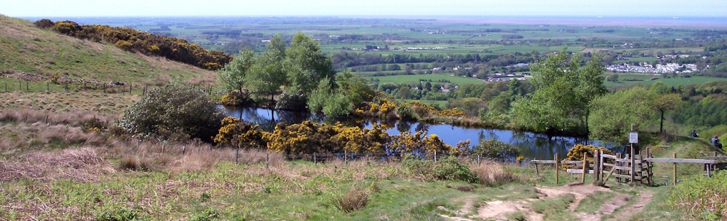View from Nicky Nook across the Lancashire countryside